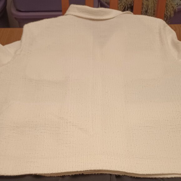 Lane Bryant Size 18 Cream Tweed Jacket (NWOT) - Picture 11 of 12